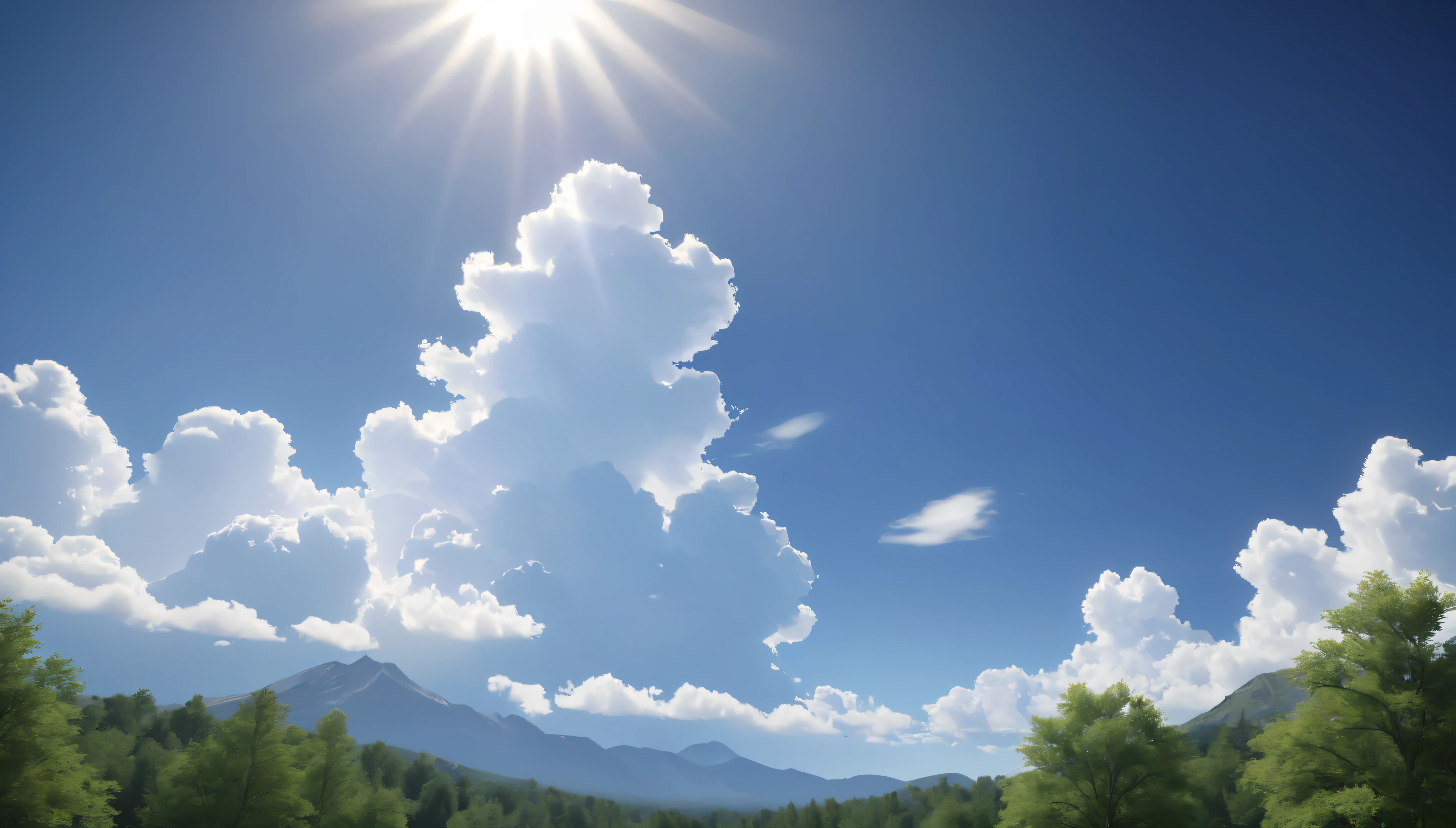 Summer sky,sunny,Daytime, (Highest quality,4K,8k,High resolution,masterpiece:1.2),Very detailed,(Realistic,photoRealistic,photo-Realistic:1.37),High resolution,超High resolution,Studio Lighting,Vibrant colors,Professional