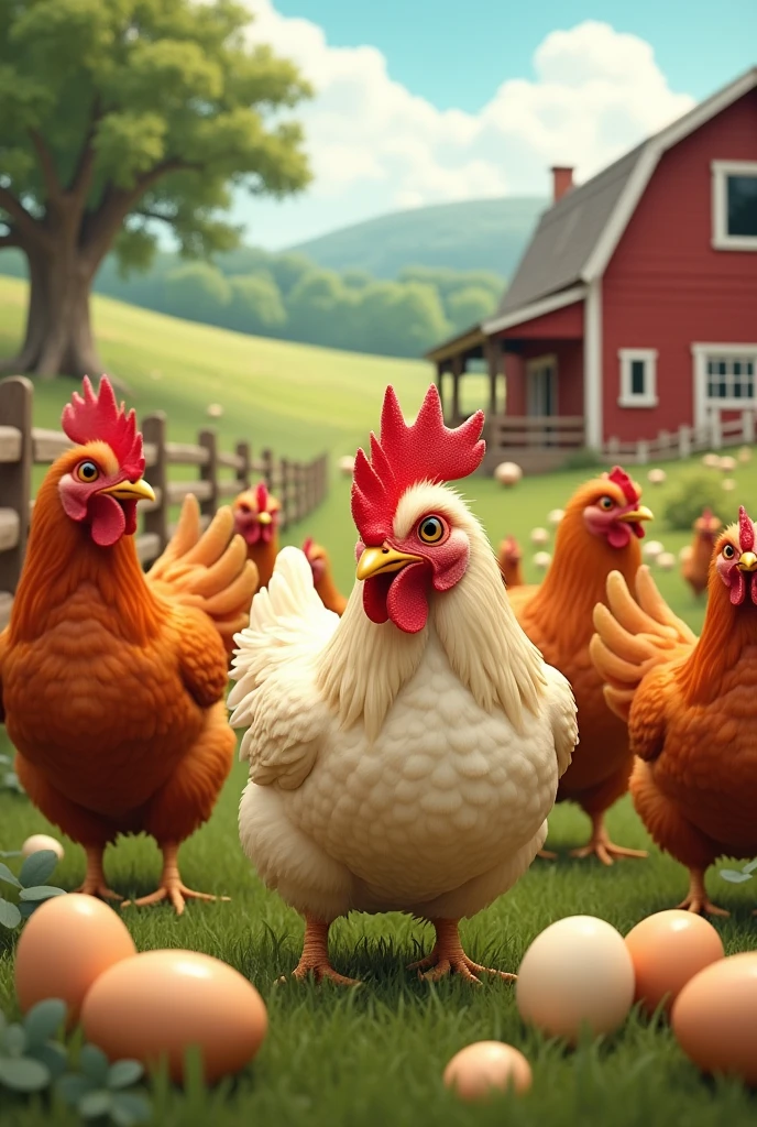 Egg chicken farm