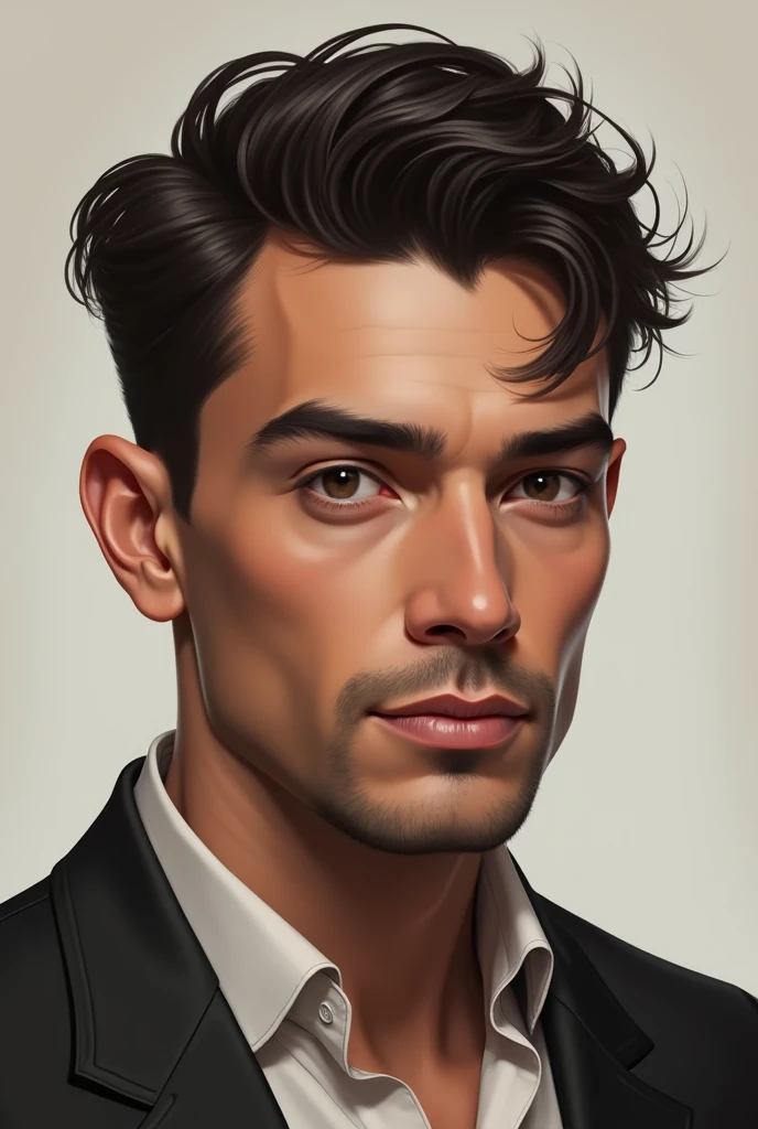 A man with
Face length-7.5 inch
Jawline -6 inch
Forehead is 6.3 inch
Cheekbones are 7.5 inch
Rounded Jawline and chin
Forehead is 2 finger is width