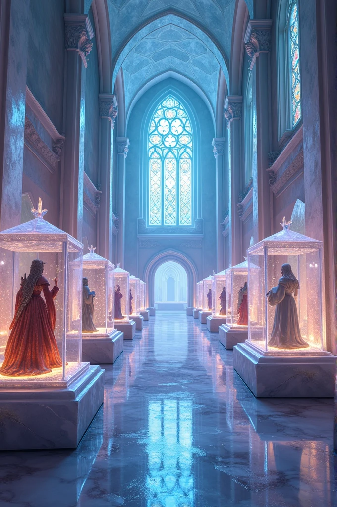 Crystal museum with all the relics of fairy tales
