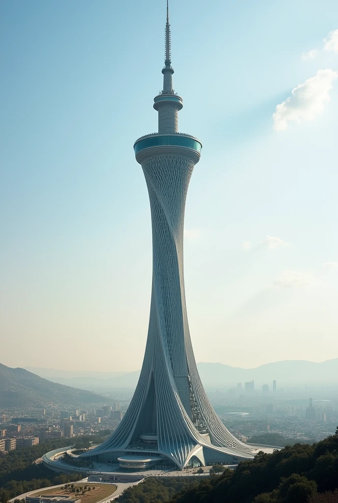 Real photo of Milad Tower in Tehran, Iran
