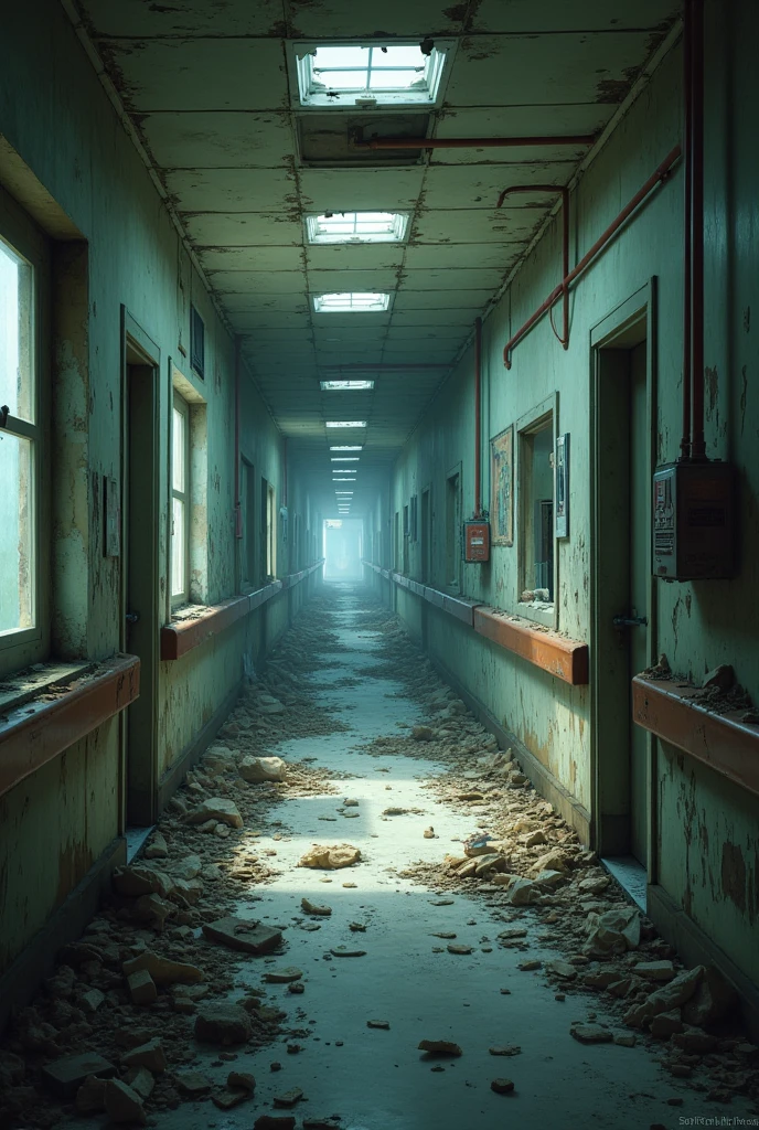 A bad condtion hospital out of view
