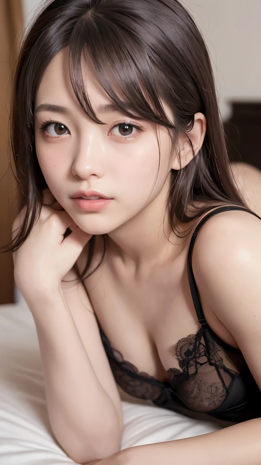 beautiful eyes、Beautiful waistline、cute、、White sheer underwear、Naughty pose、Silver Hair、９From head to body、smile,Black Hair,Dark Eyes,Thin legs,thin,Small face,Young Face,Clean your eye,Small Mouth,thin,Flat Chest,Small breasts,Realistic photos,Please open your mouth a little,ultra HD,whole body,whole body,8 heads,Low - Angle,Bedroom,On the bed,Lie,In underwear、Spread your legs、sexly,Small breasts、Flat Chest、RAW Photos、(masterpiece:1.3)、(Highest quality,Very detailed,Complex)、Professional photography、Professional Lighting、High resolution、High Dynamic Range、(((Realistic、ultra-realistic,Realistic、32KUltra HD)))、Browsing Caution、32K、超High resolution、 Delicate features,、Super photogenic、clavicle、Beautiful smallest ass、((Luxury Lace Lingerie))、Ultra detailed face、Naturally radiant lips、double eyelid、High Contrast、((belly button))、Natural light、Someone who looks at you calmly、 Goddess-like eyes、Shining Eye、Beautiful hip line,(From above)、(((Lying in bed:1.5)))、Delicate and sexy face、 Sensual Gaze、 (Sweaty, Glowing Skin:1.5)、Fashion Model、The expression when enduring pleasure、Sexually aroused expressions、(sweating:1.2)、whole bodyショット、Slender body,((Tiny)),((Flat Chest)),((Ultra-small bra and underwear)),