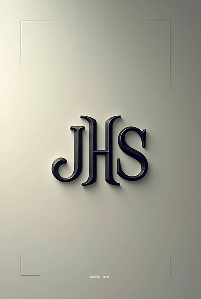 make a interesting text logo of JHS