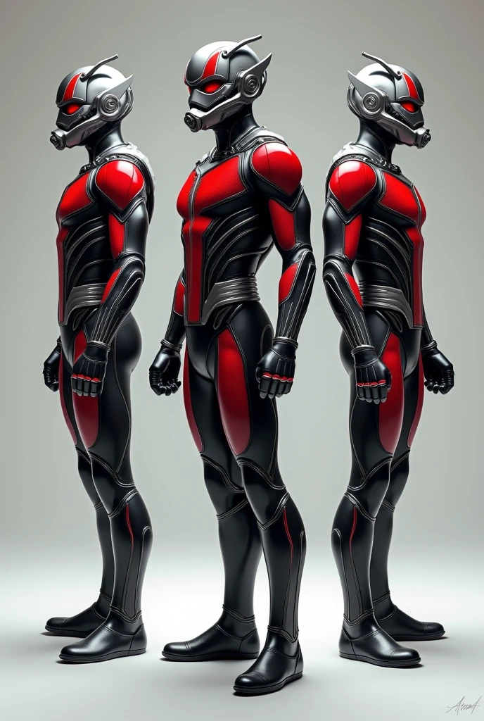 Make 5 differences in 2 images of Ant-Man only in their bodies