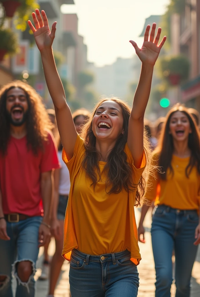 An image that means living happily for tik tok page