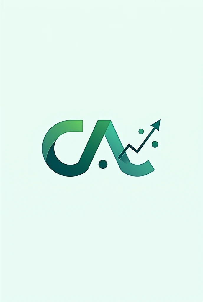 "Design a modern, eye-catching logo for a financial services company named 'CA Anytime.' The logo should incorporate elements of finance, money, and trade, such as a graph symbolizing growth, currency symbols, or a financial chart. Integrate 'CA' into the design, possibly using a sleek and professional font that conveys trust and expertise. The color scheme should include shades of green and blue to represent financial stability and growth. The overall design should be attractive, memorable, and reflect the company's tagline 'We Know Finance Better.' Make sure the logo feels contemporary yet professional, appealing to a wide range of clients seeking financial services."