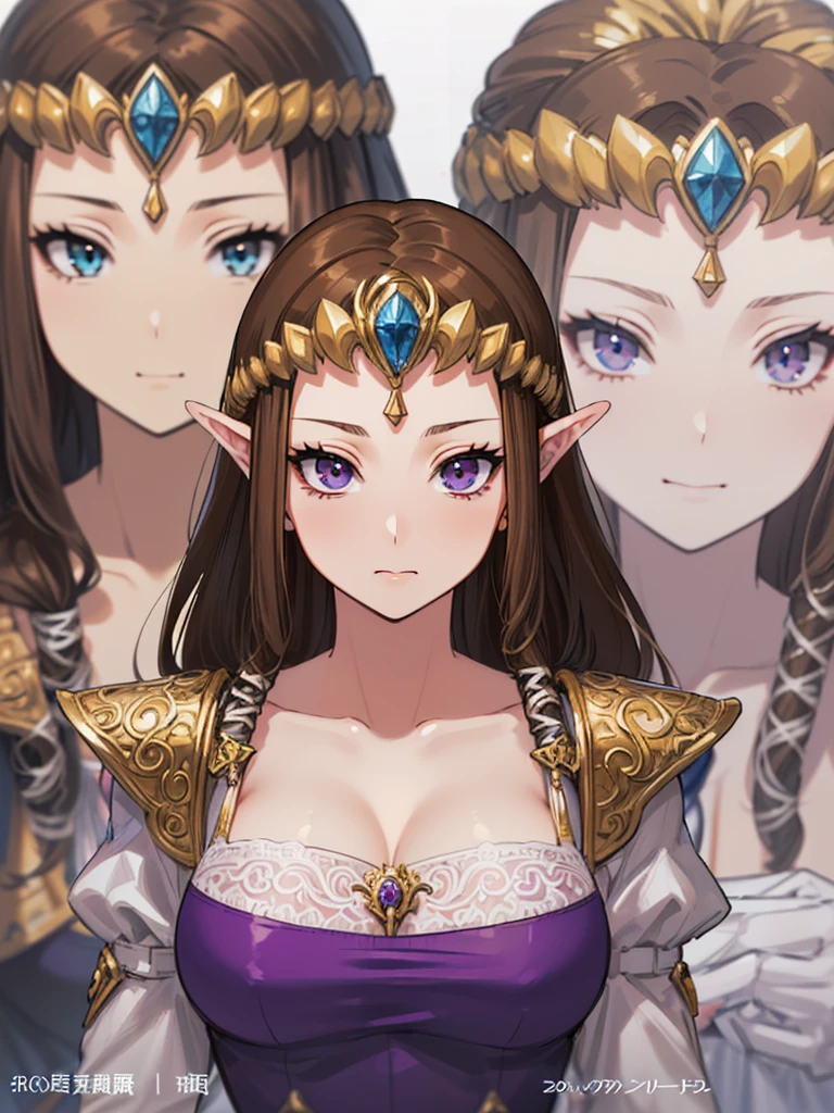 ((Hands on face)),((((Drooling)))),(((Face close-up))),(((Open your mouth))),(((Crying))),((((Please lift your skirt)))))),((Upper Body)),((alone)),((),Anime art style,masterpiece,(Highest quality), (Super detailed),(Very delicate and beautiful),(alone),(detailedな顔と目),Beautiful eyes like jewels,(A truly gorgeous jeweled ruffled rococo ball gown dress),(((Mature Woman,Queen))),((1 Queen in a beautiful embroidery and jeweled absolutely gorgeous rococo ballgown dress with voluminous full length hoop skirt)),((crinoline)),,((Straight hair galore,Very long straight hair with plenty of volume,Super long straight hair)),,Cleavage,(bed),length_gloves,Very gorgeous hair accessory,Sparkling、((((Front Face)))),((((Adult Expressions)))),((((Beautiful Face)))),((((dress)))),((smile)),(((Long Hair)))),((((Straight hair)))),((Cleavage)),((((Dark brown hair)))),Princess Zelda,((chest is slightly exposed)), ((Highest quality)),,(Very detailed) ,((Purple blouse)),((Put your arms behind your back)),Brown Hair,((Embarrassed look)),Blushing, ((Highest quality)), (Very detailed),((detailed)),(((pray))),Nintendo, The Legend of Zelda),Crying face,Blushing,((alone)), ((Highest quality)), (Very detailed), ,