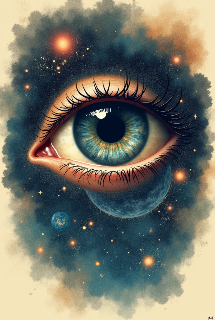 A eye in that we can see universe make it shirt design which is essential and vintage model