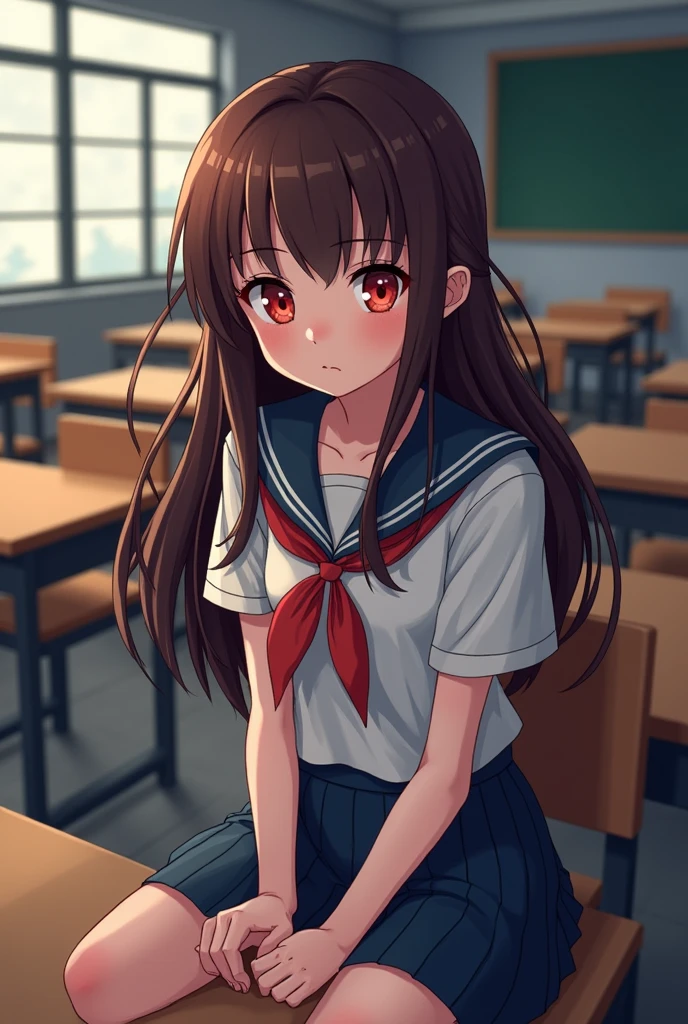 (1young girl), kawaii, (highly detailed Beautiful face), Amazing face and eyes, (Best Quality:1.4), (realistic, detailed depiction, Ultra-detailed:1.2), (extremely detailed CG unified 8k wallpaper), Highly detailed, High-definition raw color photos, Professional Photography, Realistic portrait, twintails, (hi-school uniform, pleated mini skirt:1.3), (hi-school uniform with wide open breasts:1.2), Sitting, (open your legs), cameltoe, depth of fields, School, classroom, (fine face:1.2), (from below:1.2)