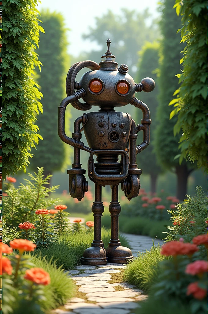 steel,iron,garden