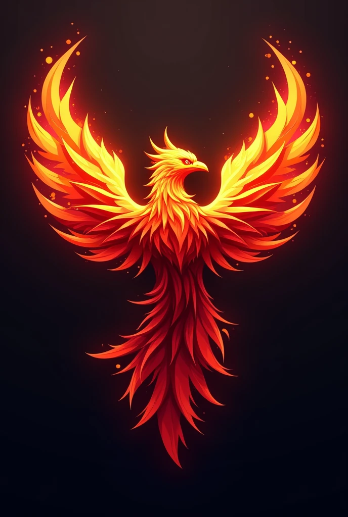 Phoenix art logo for gaming channel 
