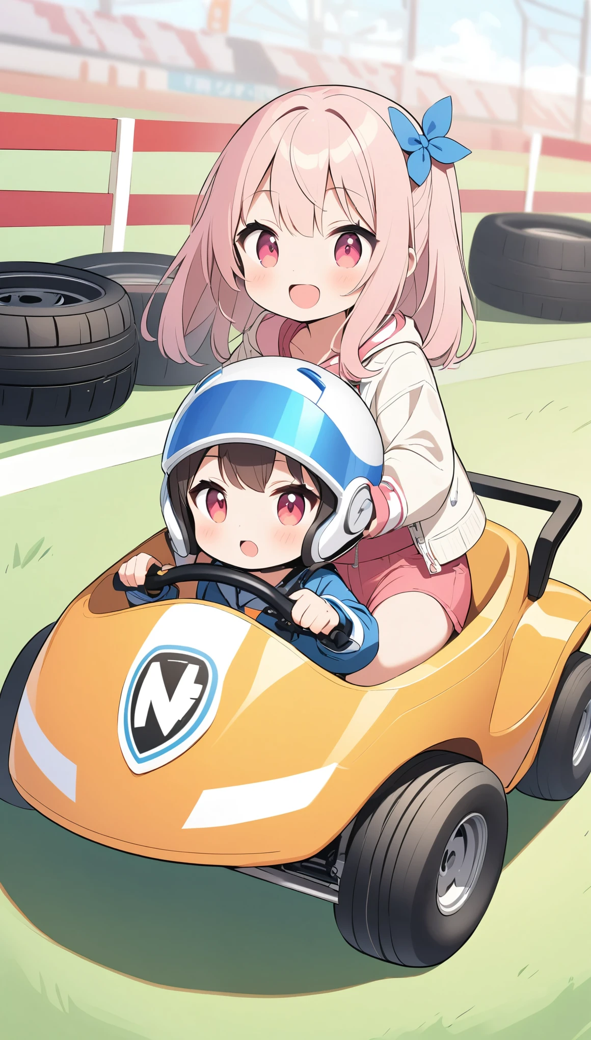 Racetrack、Same size tires、Take the wheel、Ride a go-kart、cute、Little