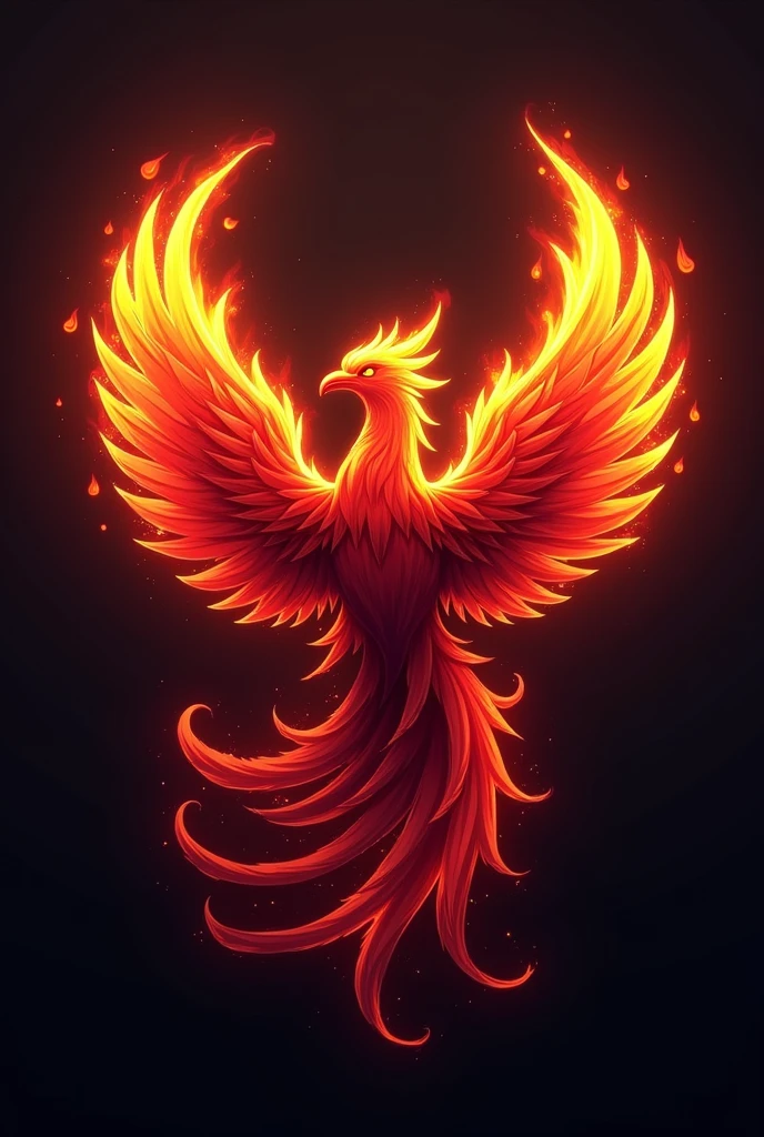 Phoenix art logo for gaming channel