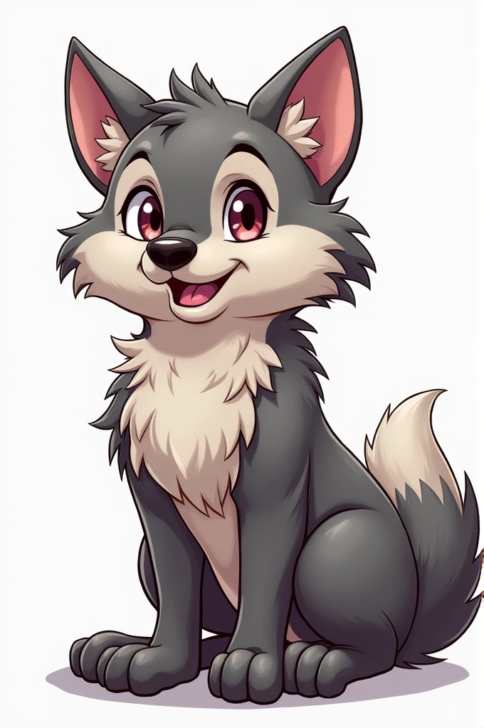 gay furry wolf animated full body for drawing