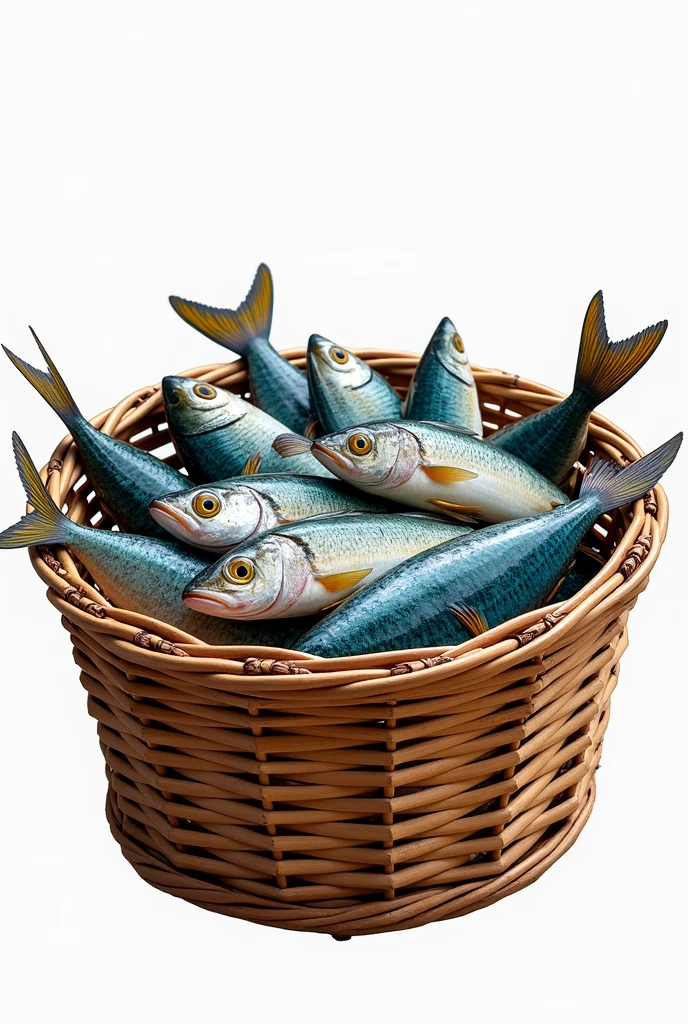 for buwan ng wika, please provide me a basket that is used in palengkes that is same with that but full of fish this time remove the background please.
please make it the same angle as the fruits