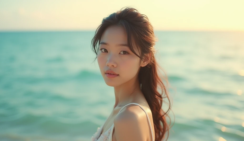 Gravure idol、Japanese、The view is the sea、Face and body