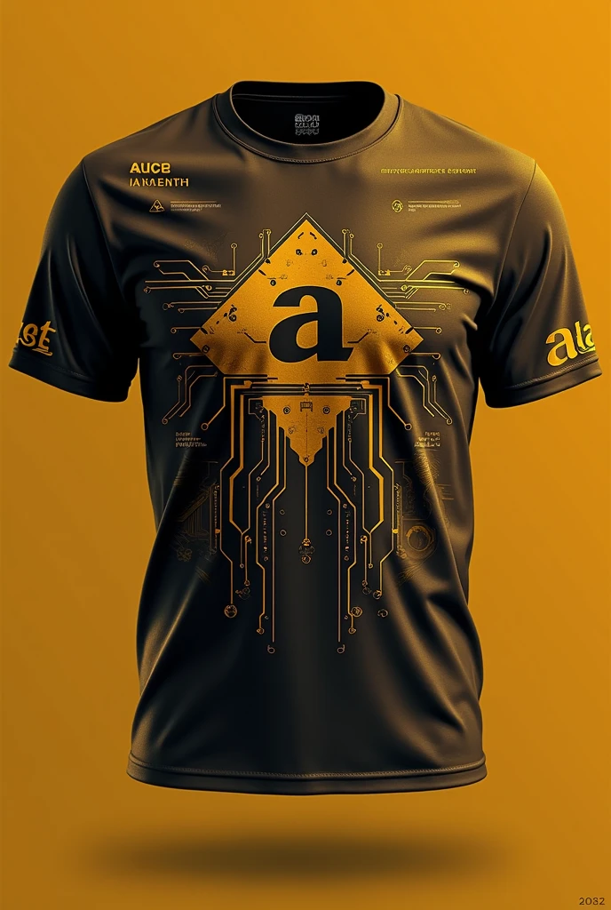 A mocha full t shirt design for computer engineering, ALCES is the name of our department. I want a yellow and black combination.more details please