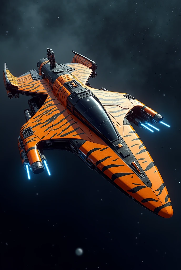 Spaceship in tiger print