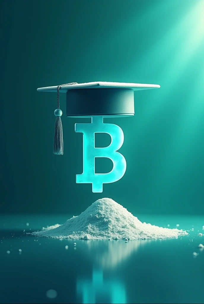 {
"prompt": "A digital artwork combining the logo and colors of the Bitget cryptocurrency platform with visual elements representing a doctoral title. The image should depict a fusion of Bitget's recognizable logo (a stylized 'B' with an arrow) and the academic cap (doctoral cap), possibly incorporating the symbol into the logo itself. The colors should match Bitget's branding, primarily using teal and white, with clean, sharp lines and modern design. The background should be minimalistic, ensuring the focus remains on the fusion logo, with subtle gradients and lighting effects to enhance the visual appeal. Created using digital illustration techniques, with a futuristic and sleek style, hd quality, natural look.",
"size": "1024x1024"
}