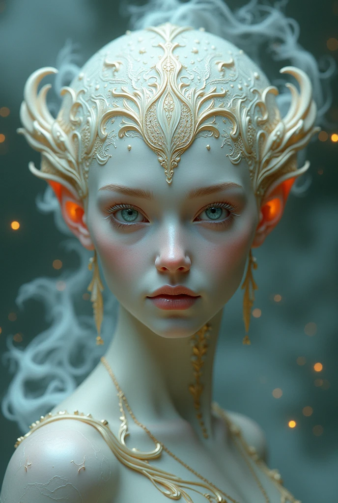 symmetrical fantasy character head