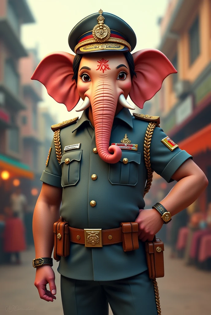 Ganpati Bappa polices Indian