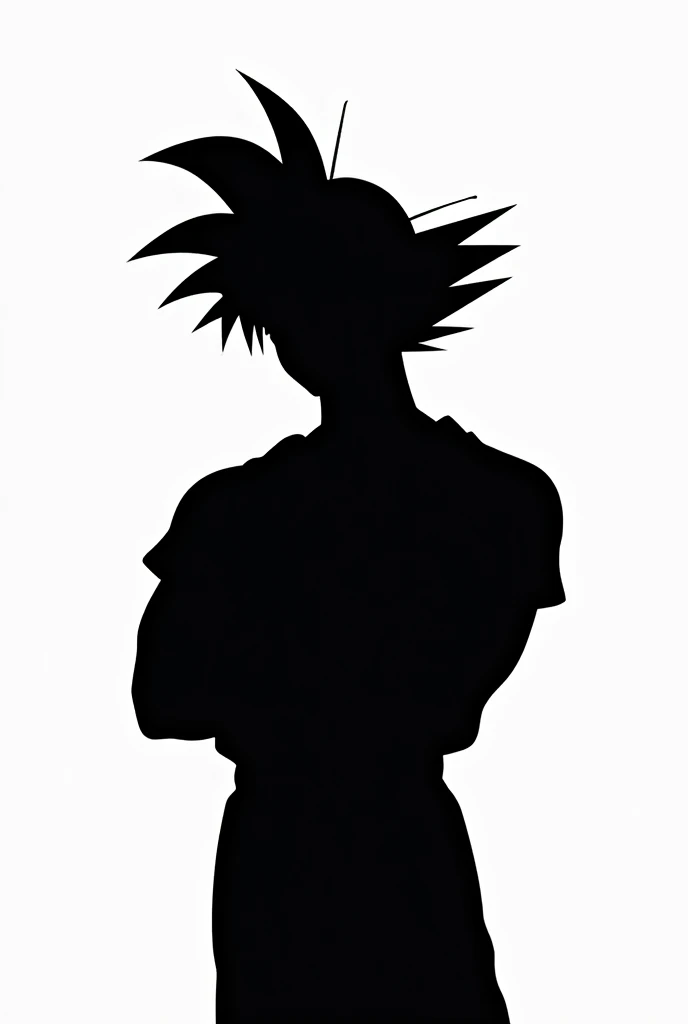 Goku design black t-shirt with white background classic design, for advertisement