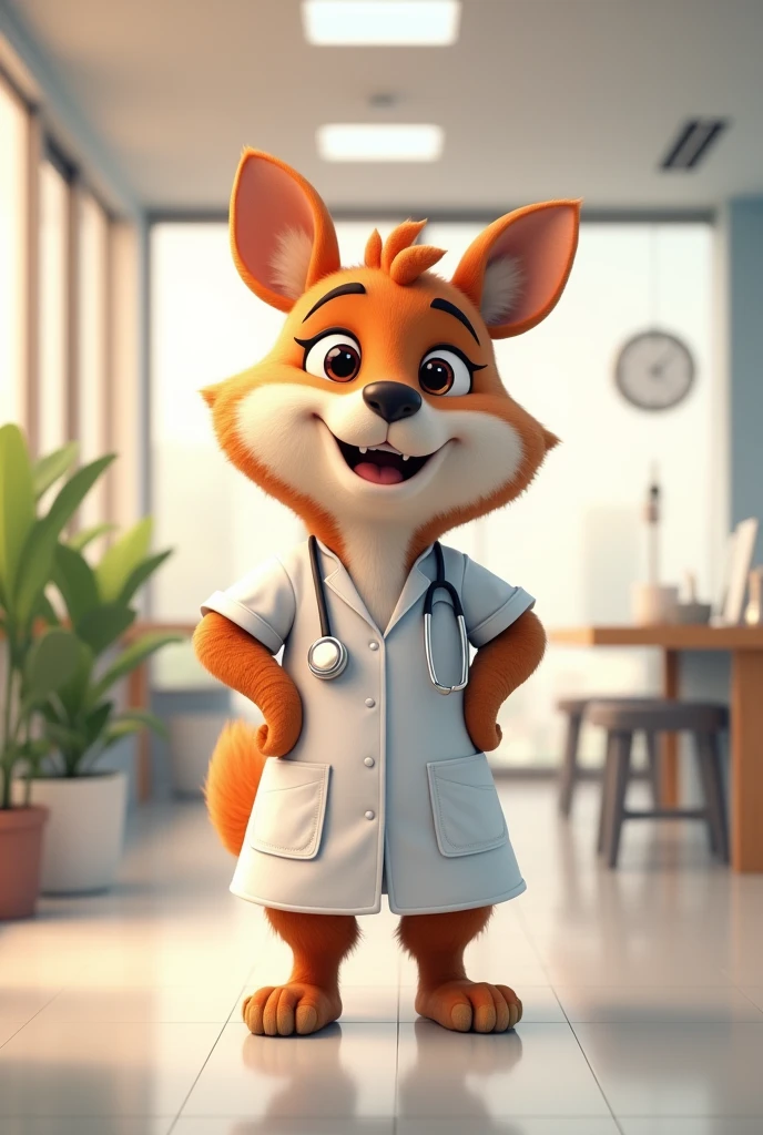 an animal mascot, for an occupational health and safety clinic