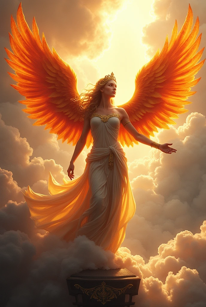 Phoenix with Nike: Nike, the goddess of victory, represents success, triumph, and perseverance. A Phoenix rising with wings alongside Nike could symbolize your unwavering spirit and the ultimate victory you achieve by never giving up, no matter the challenges you face