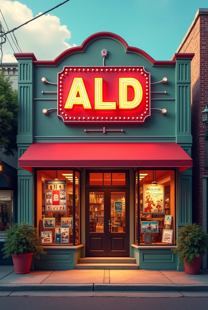 Create a storefront for a movie rental store with the name ald