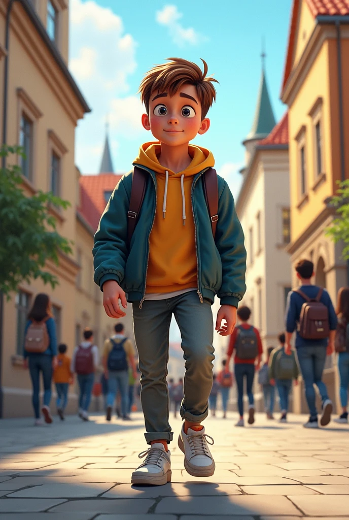 SVK boy back  college 