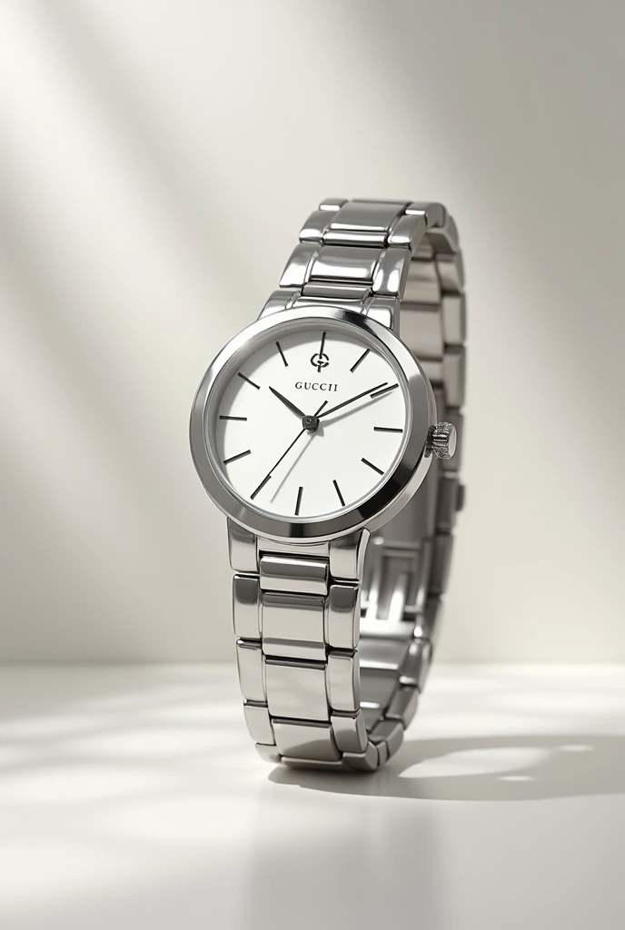 (photorealism:1.2),  Gucci G Timeless Watch YA1264025A Ladies Silver, Bracelet Type
