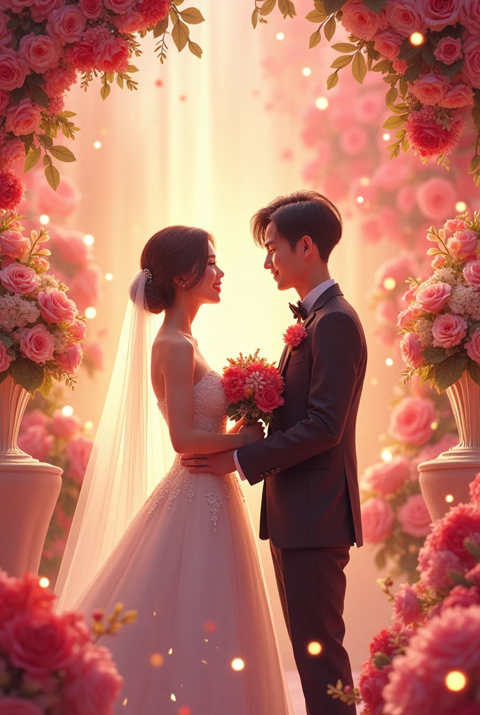 Kátia Keiko woman short hair and j-hope and k-pop getting married