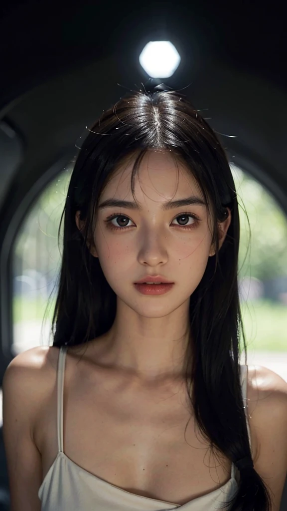 tmasterpiece，Highest image quality，insanely detaileda，delicate facial portrayal，(（Casual wear）)，8K分辨率，Delicate face，Lover's smile，Lovely incomparable beauty，Delicate and translucent eyes，long silver messy hair，Street，(Gorgeous light and shadows)，Soft Focus，real shadow，8K HD，upper body closeup，depth of fields，Beautiful smooth collarbone，Medium chest，ultraclear，From  above