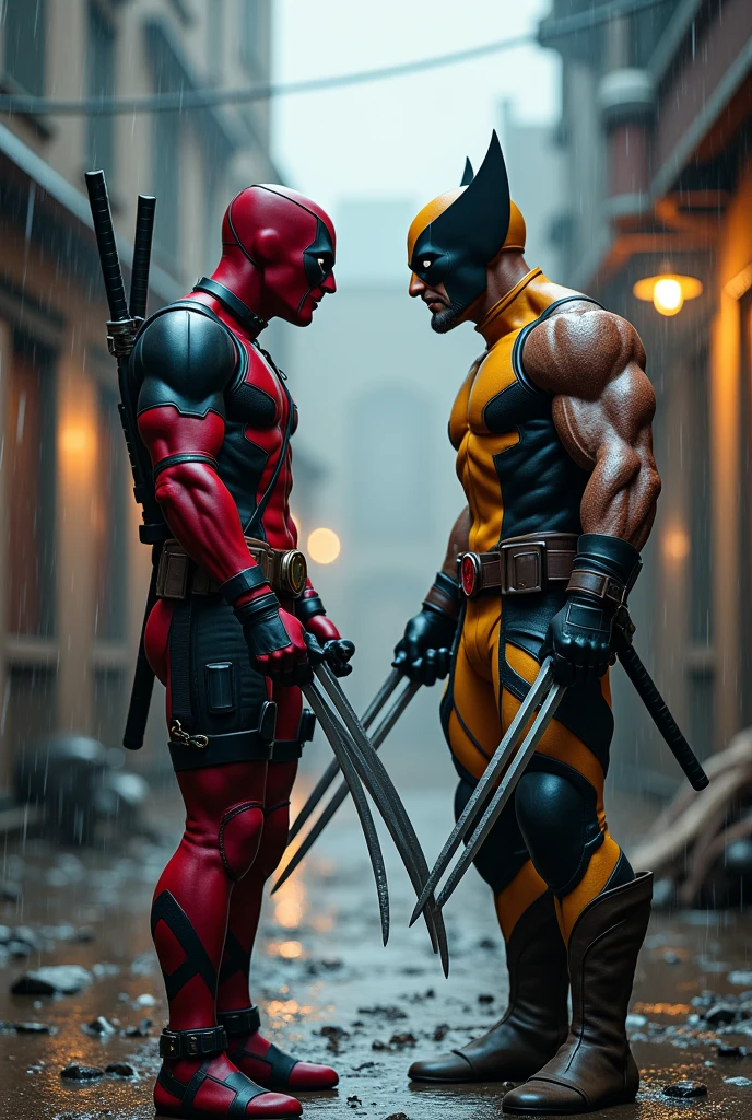 Deadpool vs Wolverine  fight entry scene 
