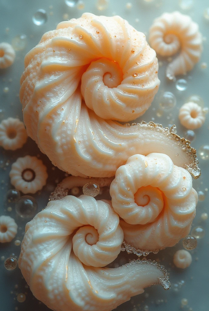 Spiral Shells: The shells of many mollusks, like the nautilus, follow a logarithmic spiral, which is a common geometrical shape in nature.