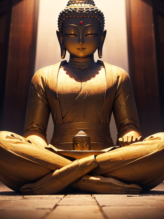 Buddha Statue, (masterpiece), highest quality, uhd, retina, masterpiece, high details, high quality, best quality, highres, 4K