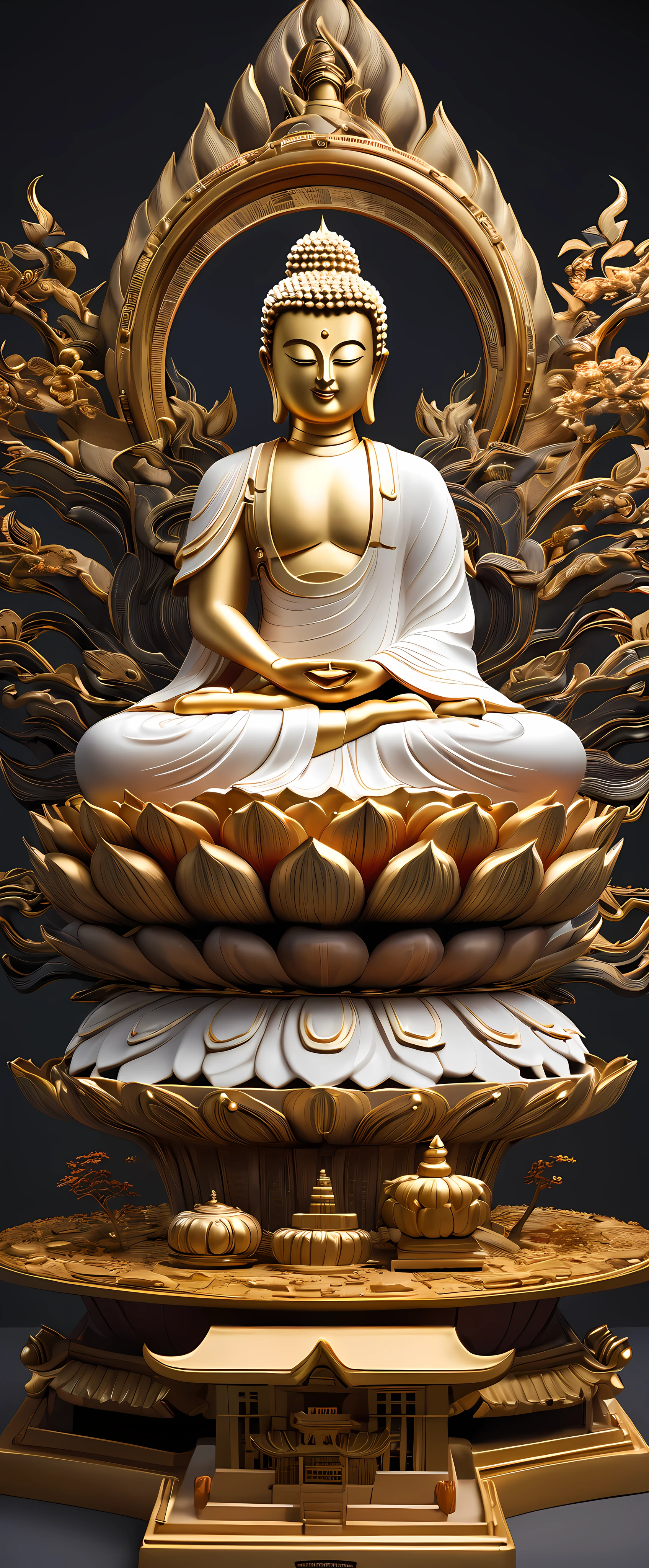 SFW Generation, Buddha Statue, Ultra-high precision, Highest quality, Highest quality, Highest Resolution, 