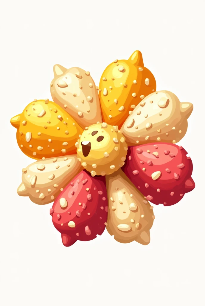 create a popcorn logo, with different toppings like: lemon, Mantequilla, Sweet, starch.
With the name: crispesabor