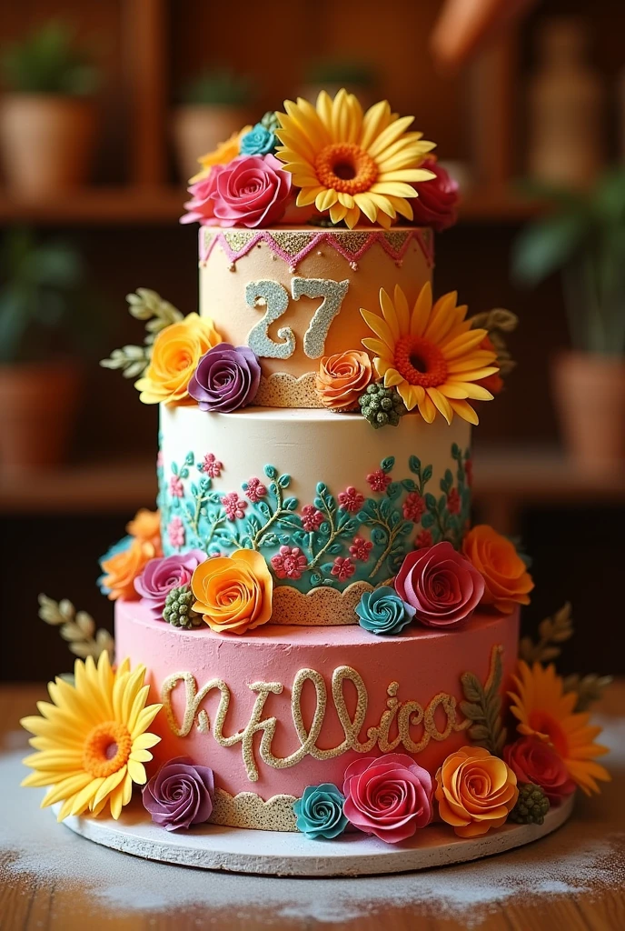 August 27th cake in Spanish