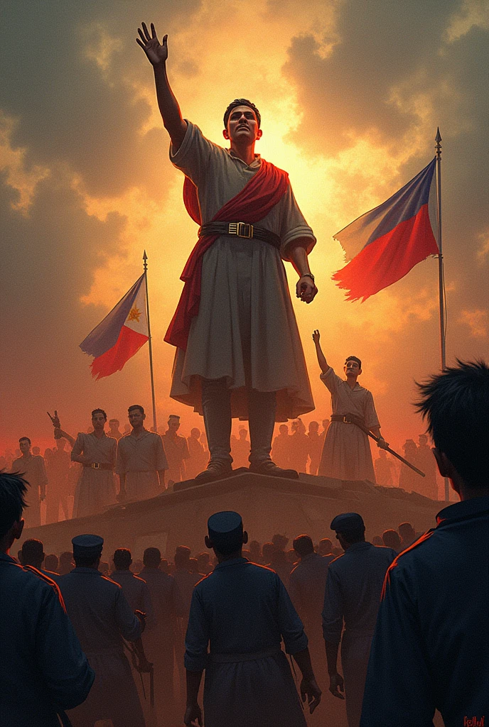 A symbol that reflects the history of the language during the Philippine revolution