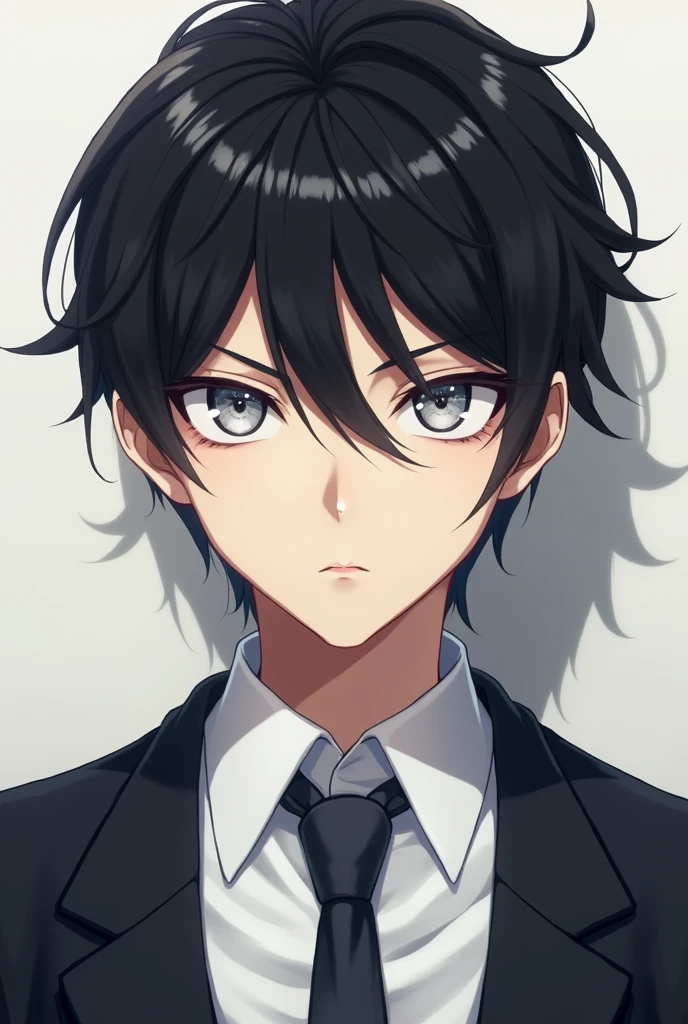 Ayanokoji Kiyotaka from classroom of the elite but with silver eyes