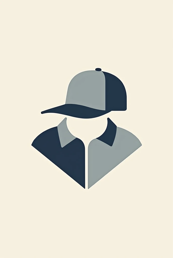 Generate a logo for a men's clothing store, that has a cap and a shirt