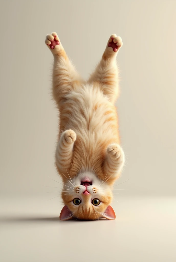 cat upside down