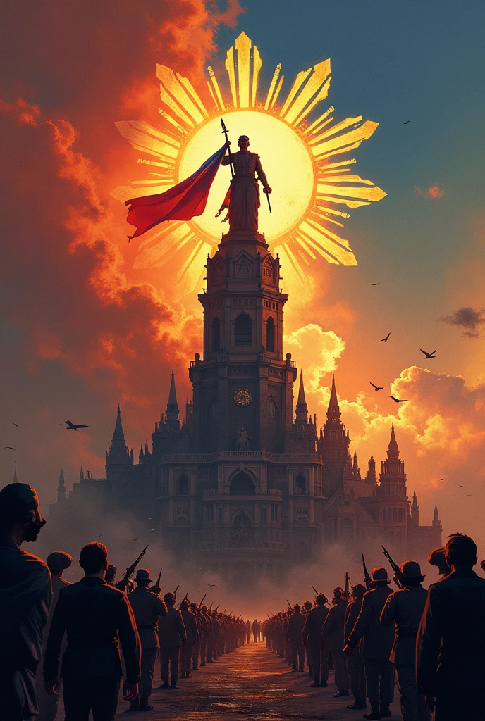 A symbol that reflects the history of the language during the Philippine revolution

