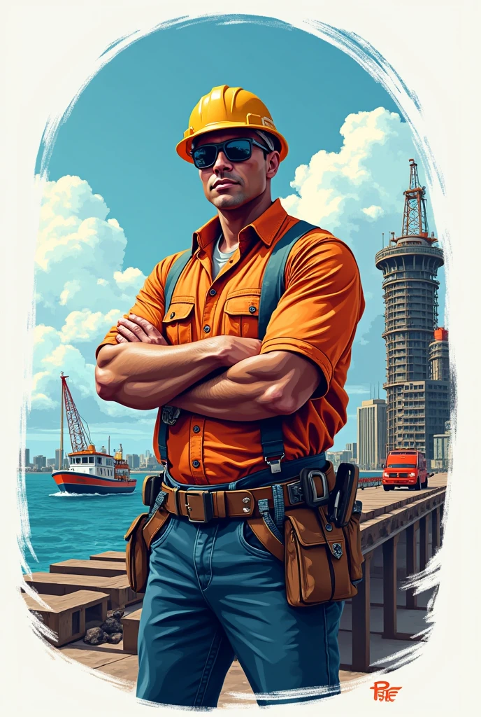 Looking to create professional looking T-shirts for our company. We are a marine construction company located in Fort Lauderdale, Florida. Looking for something creative yet simple