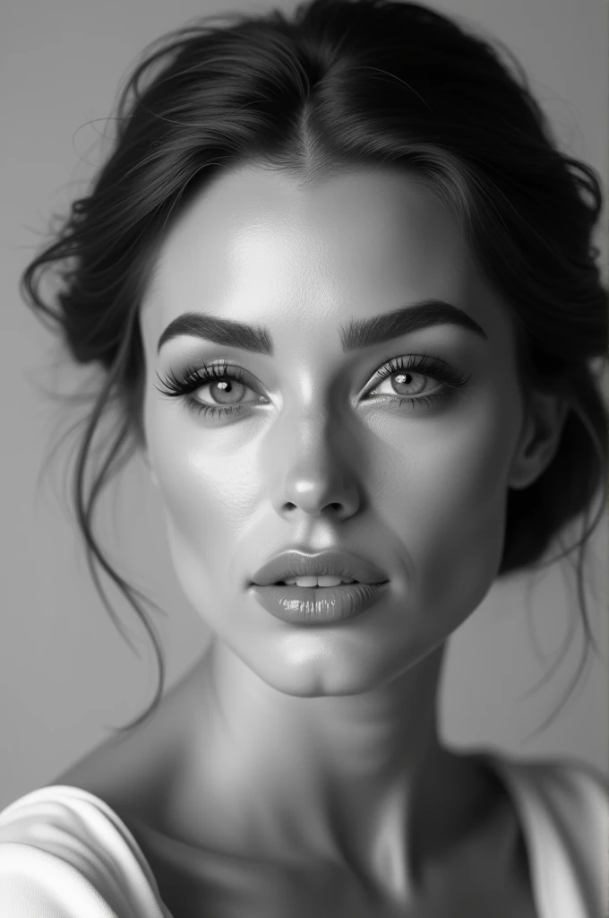Create an elegant and minimalist black and white image with this phrase
**"Katherine Valeria: Enhancing your look, Perfecting your eyebrows and eyelashes."**