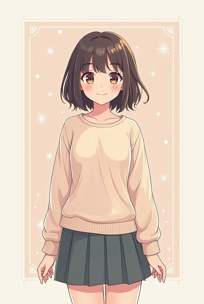 アニメ, cartoon rendering, illustration,2d, 2d digital art,Fine contour lines,high school girl