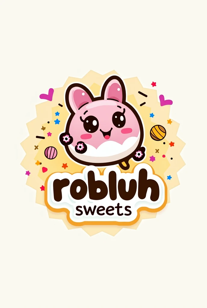 A logo for a company called "RobLuh sweets"