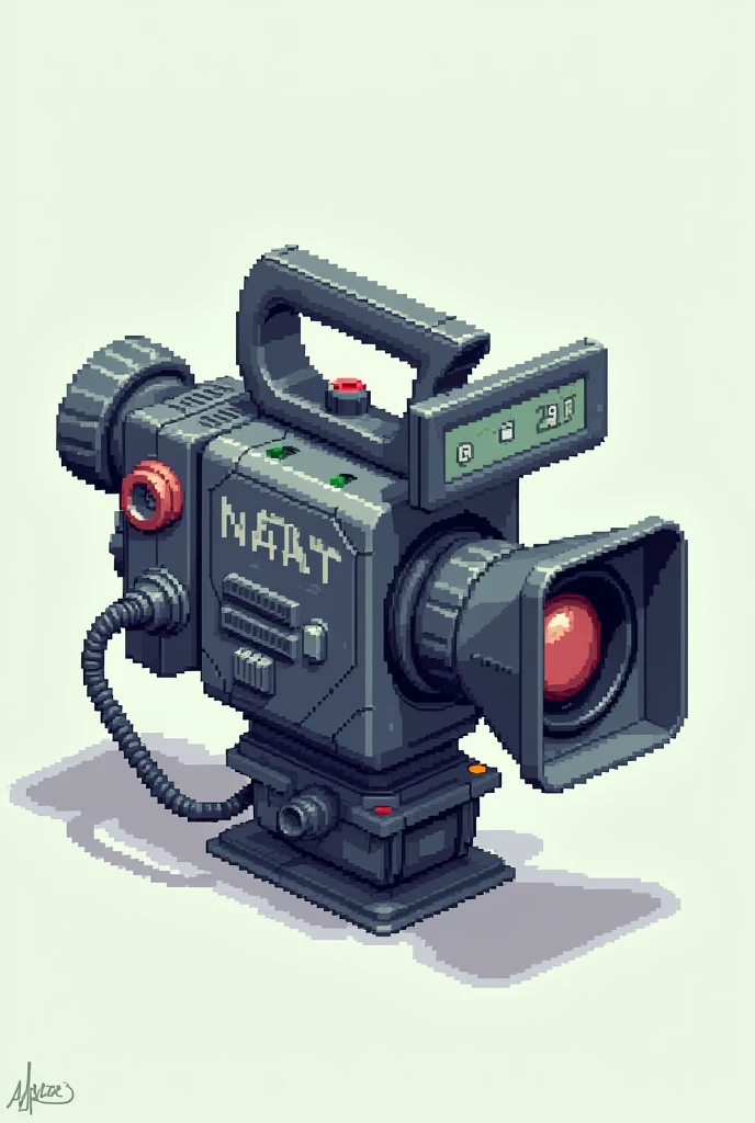 professional video camera pixel art